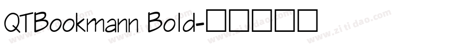 QTBookmann Bold字体转换